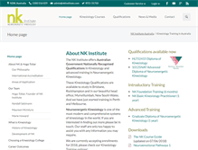 Tablet Screenshot of nkinstitute.com.au
